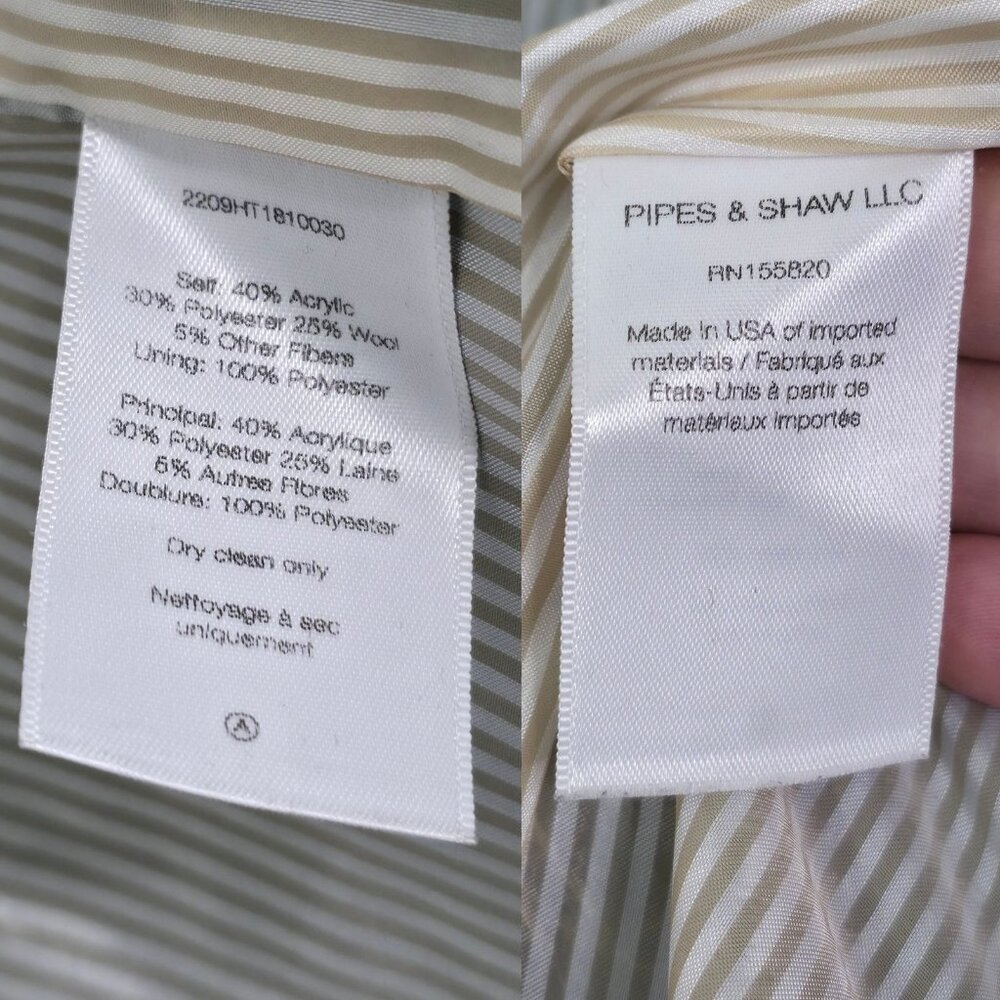 Veronica Beard Faustine Blazer Houndstooth Blue M… - image 10